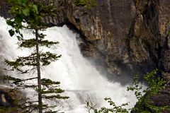 10 Upper Part Of White Falls From Berg Trail At Mount Robson